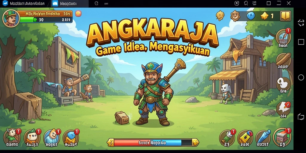 Tampilan gameplay <strong>ANGKARAJA</strong> yang menakjubkan dan interaktif.