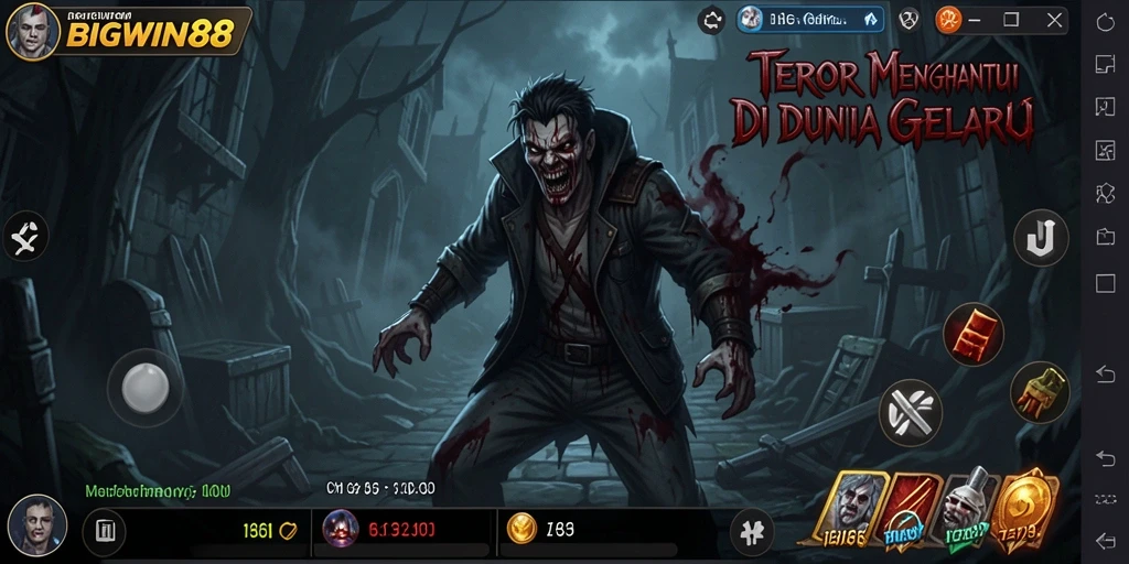 Gameplay menakutkan BIGWIN88 di dunia gelap.