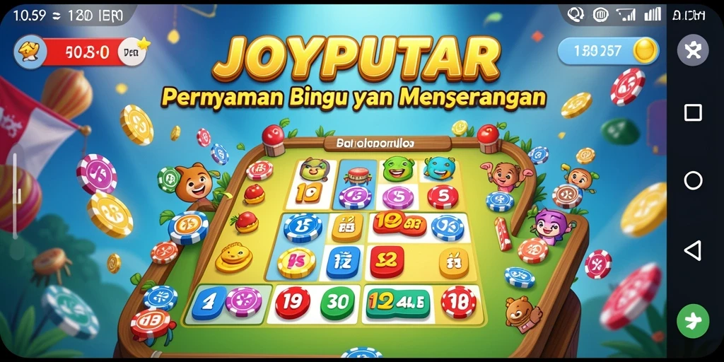 Tampilan gameplay seru dalam permainan Bingo JOYPUTAR.