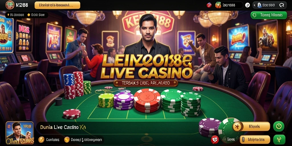 Tampilan gameplay Live Casino yang menarik dan interaktif di KENZO188.
