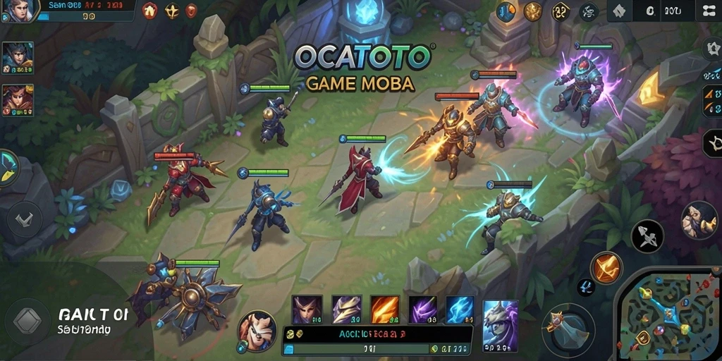 Tampilan gameplay OCATOTO yang seru dan penuh aksi.