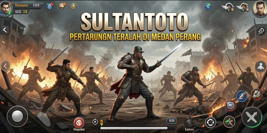Gambaran gameplay mendebarkan di SULTANTOTO dengan aksi Battle Royale yang intens.